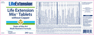 Life Extension Mix Tablets without Coppe