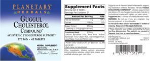 Guggul Cholesterol Compound 375 mg