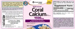 Label for Bone-Active Coral Calcium 1500 mg