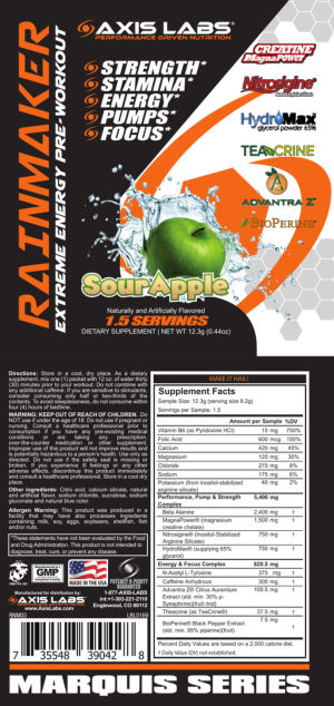 Rainmaker Extreme Energy Pre-Workout Sou