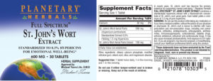 Full Spectrum St. John's Wort Extract 60