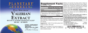 Full Spectrum Valerian Extract 650 mg