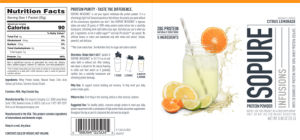 ISOPURE INFUSIONS Citrus Lemonade