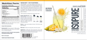 ISOPURE INFUSIONS Pineapple Orange Banan