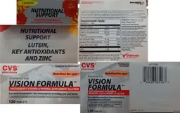 Label for Vision Formula