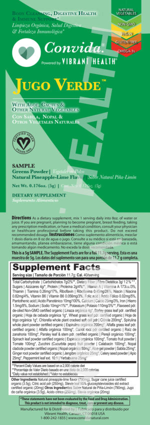 Jugo Verde Natural Pineapple-Lime Flavor