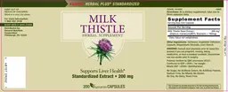 Label for Milk Thistle