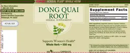 Label for Dong Quai Root