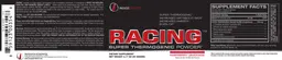 Label for Racing Raspberry Lemonade