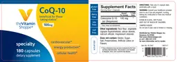 Label for CoQ-10 100 mg