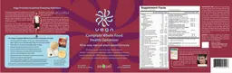 Label for Complete Whole Food Health Optimizer Berry Flavor