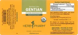 Label for Gentian