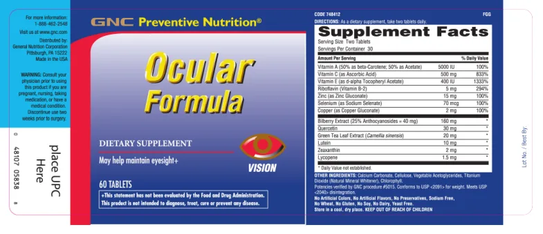 Label for Ocular Formula