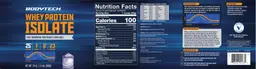 Label for Whey Protein Isolate Unflavored