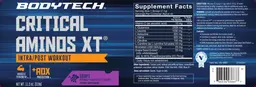 Label for Critical Aminos XT Grape