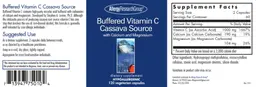 Label for Buffered Vitamin C Cassava Source