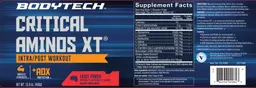 Label for Critical Aminos XT Fruit Punch