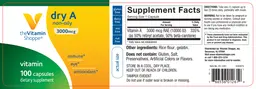 Label for Dry A Non-Oily 3000 mcg