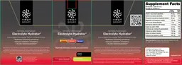 Label for Electrolyte Hydrator Lemon Lime
