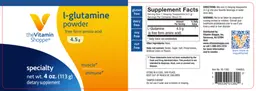 Label for L-Glutamine Powder 4.5 g