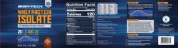 Label for Whey Protein Isolate Rich Chocolate