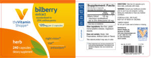 Bilberry Extract 120 mg