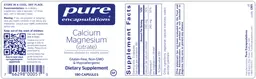 Calcium Magnesium (Citrate)