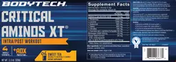 Label for Critical Aminos XT Sweet Tea