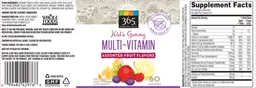 Label for Kid's Gummy Multi-Vitamin