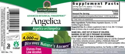 Label for Angelica 4,000 mg