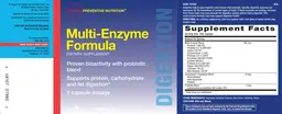 Label for Multi-Enzyme Formula