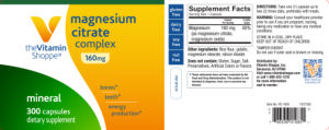 Magnesium Citrate Complex 160 mg