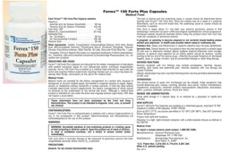 Label for Ferrex 150 Forte Plus Capsules