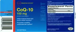 Label for CoQ-10 100 mg