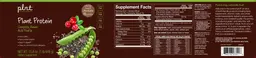 Label for Plant Protein Chocolate