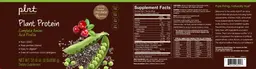 Label for Plant Protein Chocolate