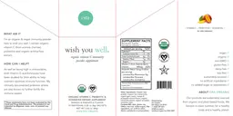 Label for Wish You Well. Mango & Pineapple Flavor