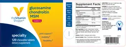 Label for Glucosamine Chondroitin MSM Raspberry