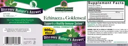 Label for Echinacea & Goldenseal
