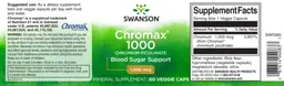 Label for Chromax 1000 1,000 mcg
