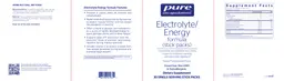 Electrolyte/Energy Formula (Stick Packs)