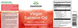 Label for Virgin Salmon Oil