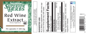 Red Wine Extract 500 mg