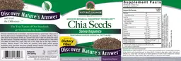 Label for Chia Seeds