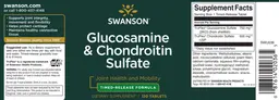 Label for Glucosamine & Chondroitin Sulfate