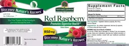 Label for Red Raspberry 950 mg