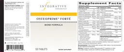 Label for Osteoprime Forte