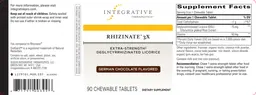Label for Rhizinate 3X German Chocolate Flavored