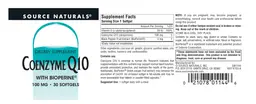 Label for Coenzyme Q10 with Bioperine