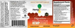 Label for Digestive 5.0 Full-Spectrum Hemp Extract